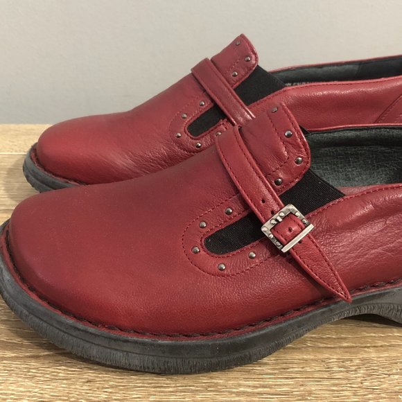 Dromedaris Womens Size 38 Red Leather Portugal Comfort Shoes Slip On Loafers - Picture 7 of 16